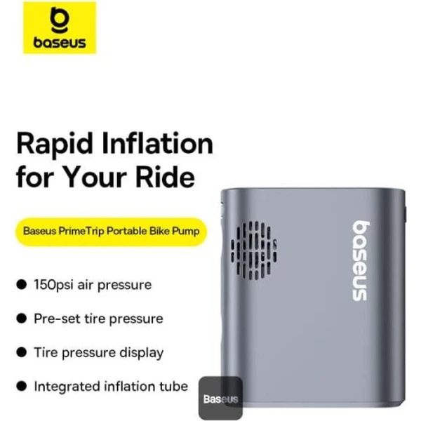 Baseus PrimeTrip kompresor na bicykel sivý - Čítačky čiarových kódov - Obrázok d_1f1374d418d647d4934633690a185076