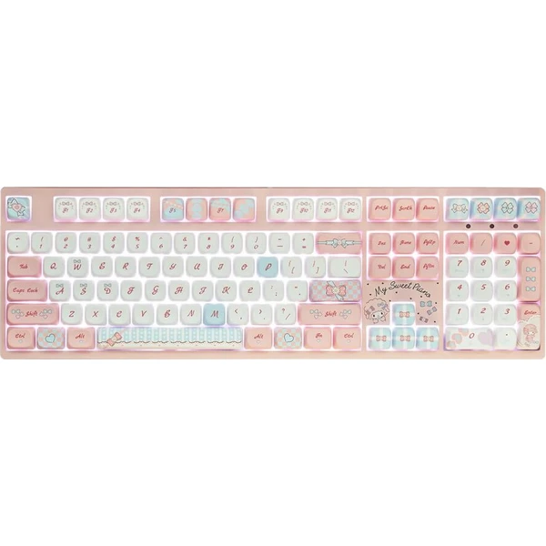 Akko x My Sweet Piano 3108 V3 Akko Frost Pink (US) ružová - Klávesnice - Hlavný obrázok