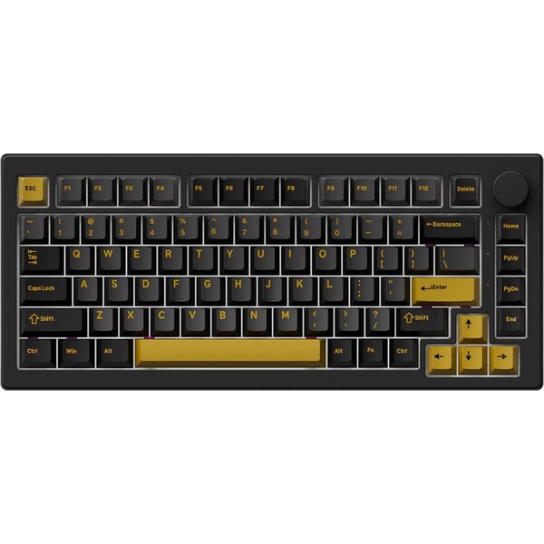 E-shop Akko 5075 V3 Akko V3 Pro Piano bezdrôtová herná klávesnica (US) čiernožltá