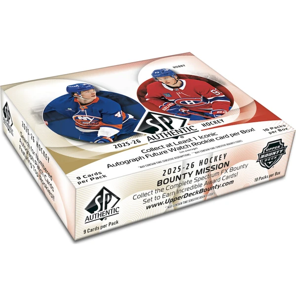2025-26 Upper Deck SP Authentic Hockey Hobby Box - Hokejové karty - Hlavný obrázok