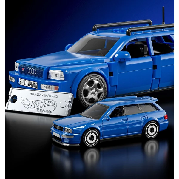 Mattel Brick Shop zostaviteľný model Hot Wheels - 94 Audi Avant RS2 (Speed Series) - Stavebnica - Obrázok d_232b49d991e648b7b696920b35a245f5