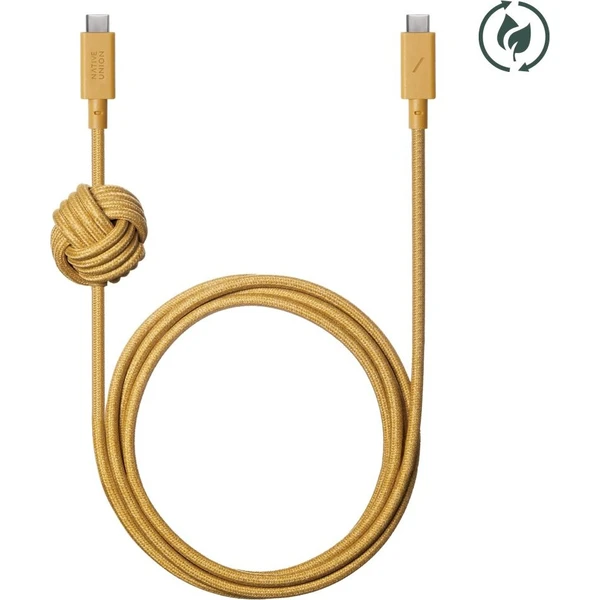 Native Union Anchor Cable USB-C/USB-C kábel, 240W, 3m, horčicový - Káble a redukcie - Obrázok d_23376a3ba8284fda8587b72f68ee47d4