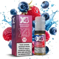 Liquid X4 Bar Juice Borůvka a malina 10ml (20mg) - E-liquidy