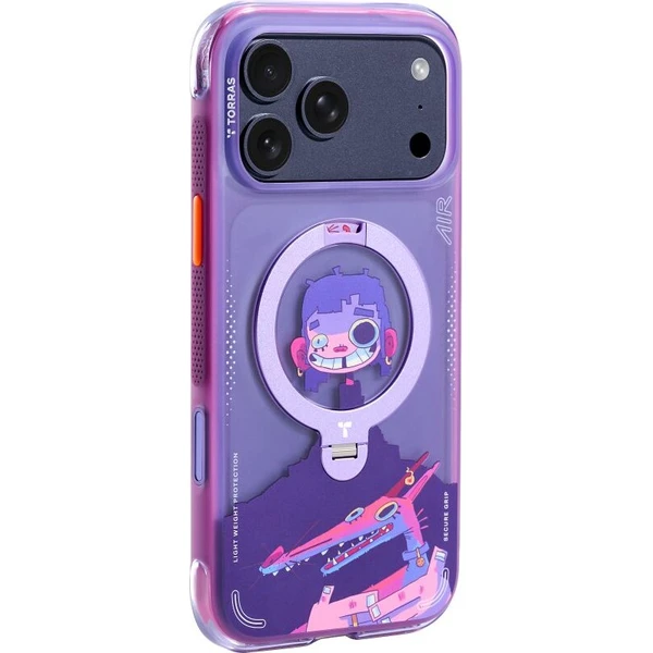 Torras Ostand Q3 Air Gawx Limited MagSafe kryt iPhone 17 Pro Neon night muse - Puzdra - Obrázok d_23feb58f70244a388d11c22042fd204b