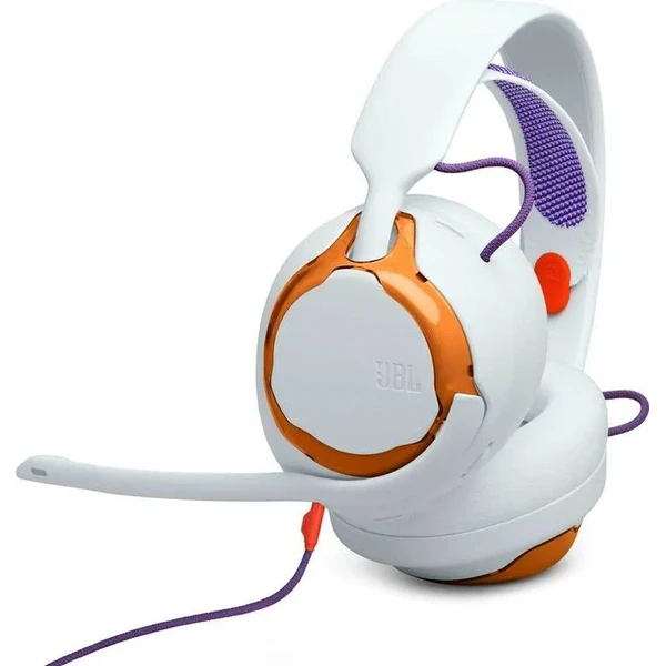 JBL Quantum 250 herné slúchadlá biela/oranžová - Slúchadlá - Hlavný obrázok