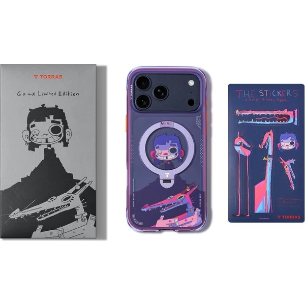 Torras Ostand Q3 Air Gawx Limited MagSafe kryt iPhone 17 Pro Neon night muse - Puzdra - Obrázok d_247c3f244b4640ddae05263922ee1a63