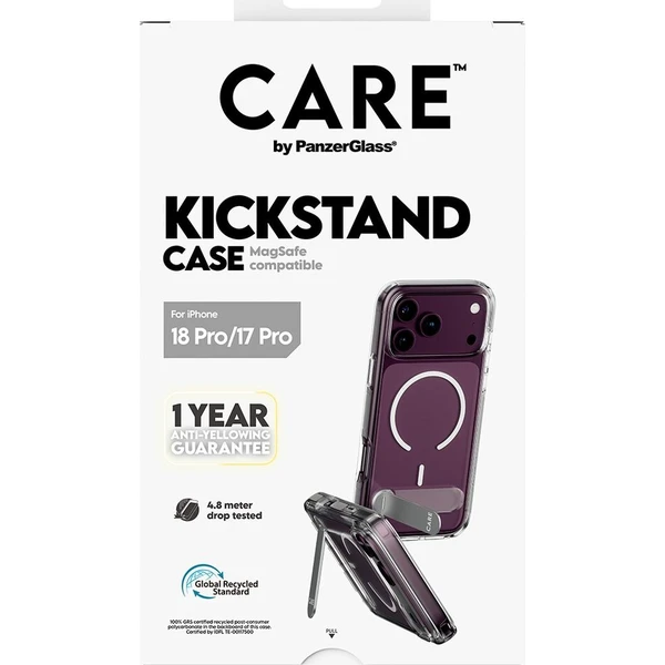 PanzerGlass CARE KickStand MagSafe kryt Apple iPhone 18 Pro/17 Pro bílý - Puzdra - Obrázok d_249453719ae84b9fb3035bcd63f8b5e1