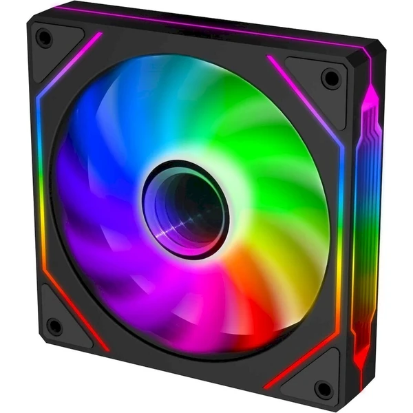 EVOLVEO 120UX-S ARGB 120mm čierny - Ventilátory pre PC - Hlavný obrázok