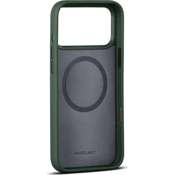 Woolnut MagSafe kožený kryt iPhone 18 Pro Max tmavě zelený - Puzdra - Obrázok d_251afa6f9077463a9660473e43c15635