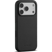 Woolnut MagSafe kožený kryt iPhone 18 Pro černý - Puzdra
