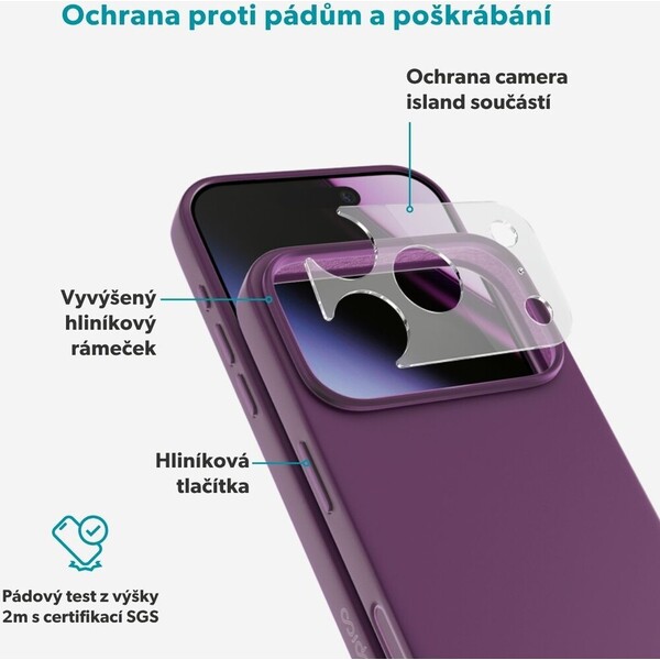 Epico Silicone Pro Mag+ MagSafe/Qi2 silikonový kryt iPhone 17 Pro Max/18 Pro Max tmavě fialový - Puzdra - Obrázok d_255be9e411064c21a7a50e036c3aa35f