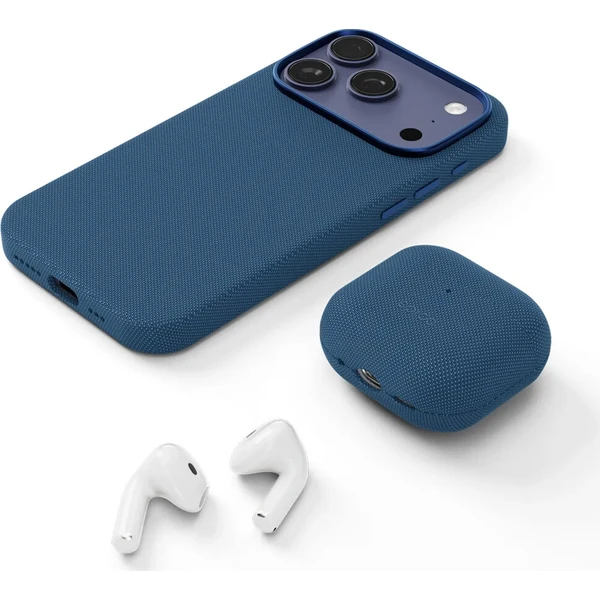 Epico SolidWoven Case AirPods 4/4 (ANC)/5 | modrá | ochrana proti nárazom a poškriabaniu - Puzdra - Obrázok d_256b30a7965240bbbd81f74b0a06116f
