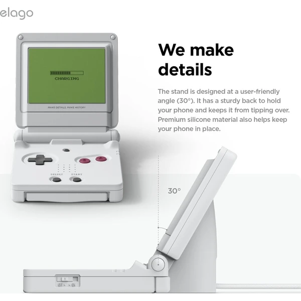 ELAGO Retro W5 Magsafe iPhone stojanček biely - Držiaky - Obrázok d_25a0c4a9dab340059fb530cd4cc3f97d