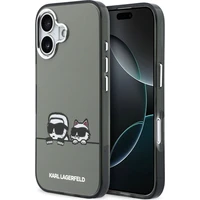 Karl Lagerfeld IML K&CH Heads Logo MagSafe kryt iPhone 17 čierny - Puzdra