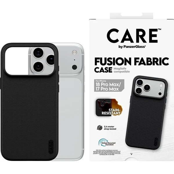PanzerGlass CARE Fusion Fabric MagSafe kryt Apple iPhone 18 Pro Max/17 Pro Max černý - Puzdra - Obrázok d_27225a299a8d47f1960c0fd551a2c0a8