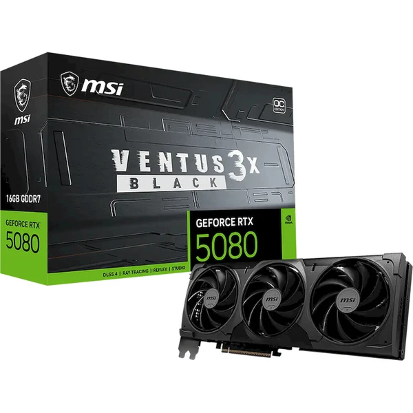 MSI NVIDIA GeForce RTX 5080 16G VENTUS 3X OC BLACK 16GB GDDR7 - Grafické karty - Obrázok d_27ed0c7e69a2480ea8c2596e12076365