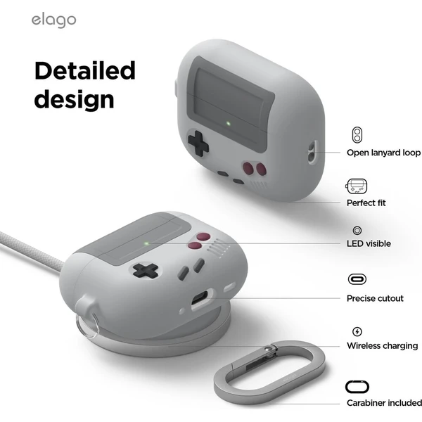 ELAGO AW5 Retro puzdro Airpods Pro 3 šedé - Puzdra - Obrázok d_290794a57c774148a614b285edd93aa4