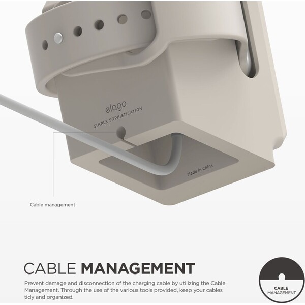 ELAGO W3 Macintosh Night Stand stojanček pre Apple Watch béžový - Stojany - Obrázok d_29128595393e437fb6467e75309814e5