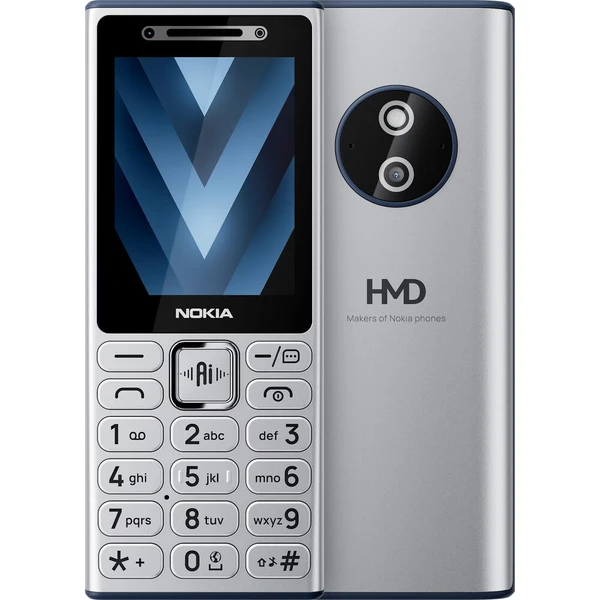 NOKIA 210 4G Dual SIM stříbrný - Mobilné telefóny - Hlavný obrázok