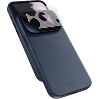 Epico Leather Pro Mag+ MagSafe/Qi2 kožený kryt iPhone 17 Pro Max/18 Pro Max modrý - Puzdra