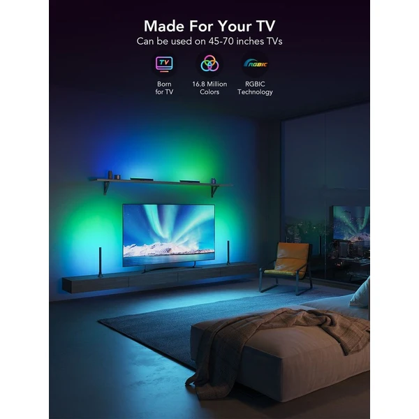 Govee SMART LED RGBIC Panely 38 cm pre TV 43-75" Matter - Inteligentné osvetlenie - Obrázok d_2b0af4c0547c410783a27fbfd8e14271
