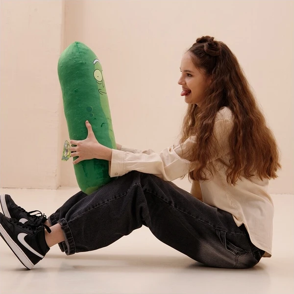 Plyšový vankúš FS Holding Rick nad Morty - Pickle Rick 60 cm - Plyšové hračky - Obrázok d_2b670a7343f147678754804b7da431e4