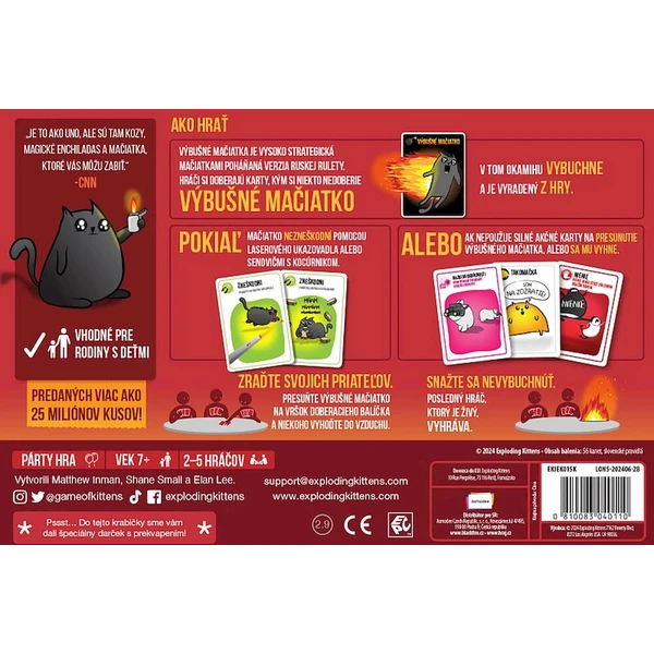 Výbušné mačiatka - Stolové hry - Obrázok d_2b74830ccd134563a180302409b76965