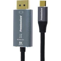 PremiumCord USB-C/DisplayPort 1.4 kábel 8K 2m čierny - Káble a redukcie