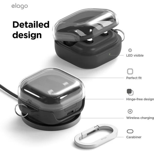 ELAGO Duo Clear púzdro Samsung Galaxy Buds4/Buds4 Pro béžové - Puzdra - Obrázok d_2c29ccb0ee58445196ffdc5091c5825a