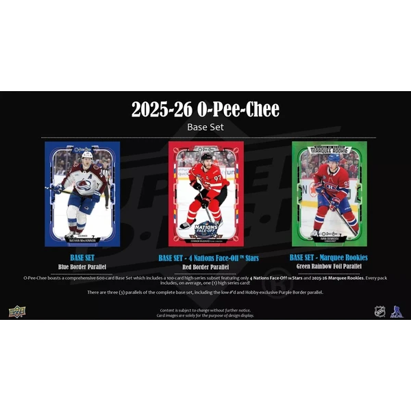 Hokejové karty 2025-26 Upper Deck O-Pee-Chee Hockey Hobby Box - Hokejové karty - Obrázok d_2c424de48d2b4235a3a79c4b50fc61b0