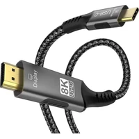 PremiumCord USB-C/HDMI 2.1 kábel 8K 2m strieborný - Káble a redukcie