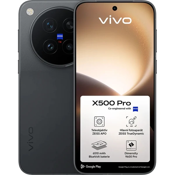 VIVO X500 Pro(12+256G) Moonlit Black - Mobilné telefóny - Hlavný obrázok