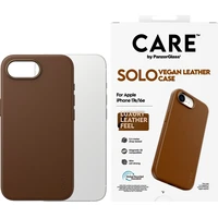 PanzerGlass® CARE SOLO MagSafe kryt z vegánskej kože iPhone 17e/16e hnedý - Puzdra