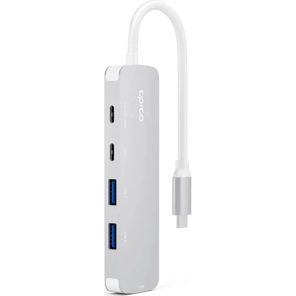 Epico UltraHub 5in1 Slim Alu USB-C Hub EH15 | 100W USB-C PD | 2× USB-A, 2× USB-C, 1× HDMI | Sladené - USB huby - Obrázok d_2ea0c9ecf1974ba68ec38d1b0d6274c0