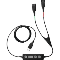 Jabra Link 265 USB-A/2x QD kábel čierny - Káble a redukcie