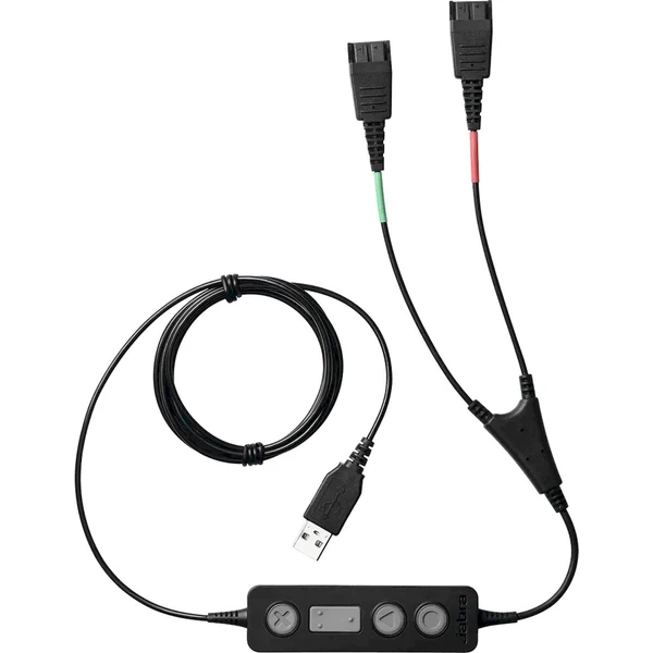 Jabra Link 265 USB-A/2x QD kábel čierny - Káble a redukcie - Hlavný obrázok