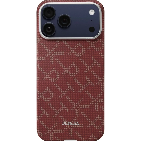 Pitaka Ultra-Slim Case MagSafe kryt iPhone 17 Pro Monogram-Gold/Red - Puzdra - Obrázok d_300c05105c2146cc8c305fbd4f1ff005