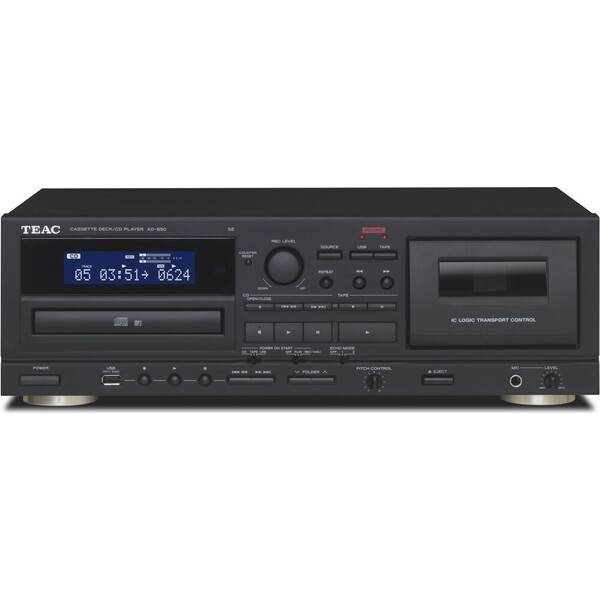 E-shop Teac AD-850-SE CD prehrávač s kazetovou mechanikou čierny