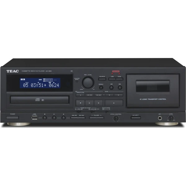 Teac AD-850-SE CD prehrávač s kazetovou mechanikou čierny - Hudobné prehrávače - Hlavný obrázok