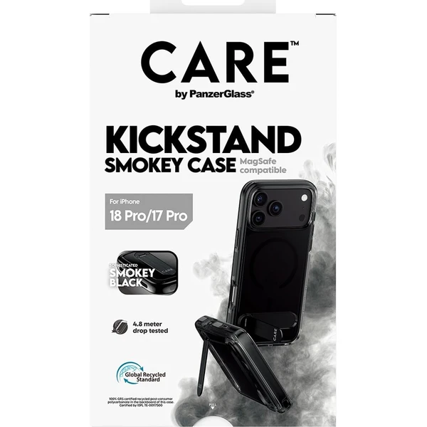 PanzerGlass CARE KickStand MagSafe kryt Apple iPhone 18 Pro/17 Pro Smokey kouřový/černý - Puzdra - Obrázok d_3033a8c555ec445c825495e3883d3da1