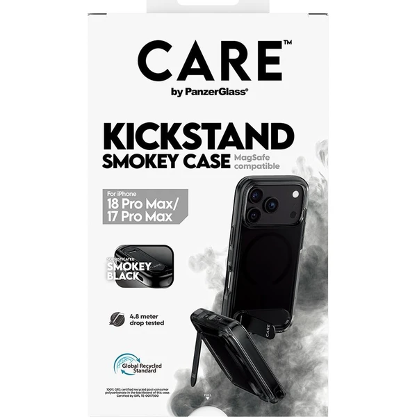 PanzerGlass CARE KickStand MagSafe kryt Apple iPhone 18 Pro Max/17 Pro Max Smokey kouřový/černý - Puzdra - Obrázok d_307099506d764dfe93b6a3e010f53440