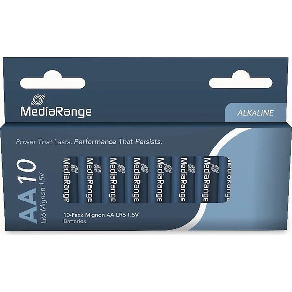 MediaRange Premium alkalické batérie Mignon AA 1,5V 10 ks - Batérie - Hlavný obrázok