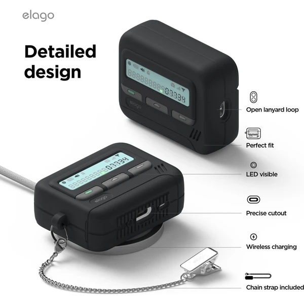 ELAGO pager puzdro AirPods Pro 3 čierne - Puzdra - Obrázok d_3103ec90059a42b0b4cf563a69264785