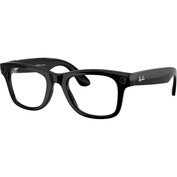 Meta RAY-BAN Wayfarer Gen2 (Veľké) chytré lesklé okuliare (zatemňovacie - číre/zelené) čierne - AR okuliare - Hlavný obrázok