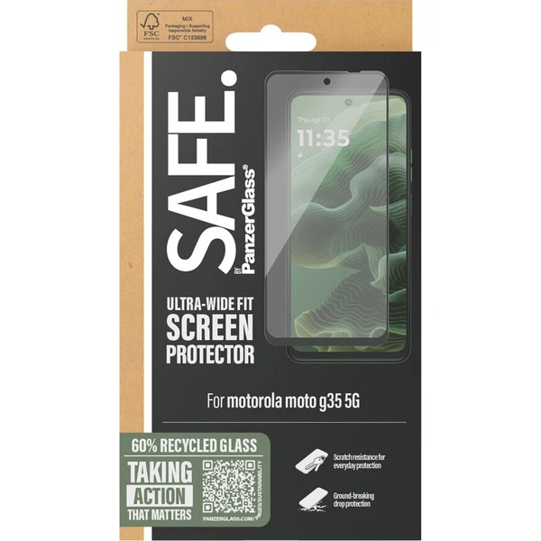 PanzerGlass® SAFE Ultra-Wide Fit sklo Motorola Moto G56/G35 - Ochranné fólie a sklo - Obrázok d_3211a07b2c9143bb8e2ba5b27213ccda