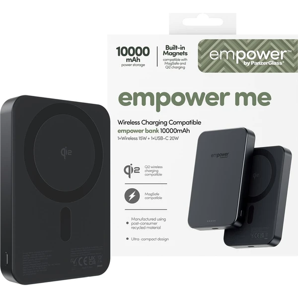 PanzerGlass® empower bezdrôtová Qi2 powerbanka 10000 mAh, MagSafe, čierna - Powerbanky - Obrázok d_3254c8c0634c41d9974e36518578773a