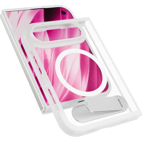 iWant HeroStand Mag+ MagSafe kryt se stojánekm iPhone Duo matně transparentní - Puzdra - Hlavný obrázok