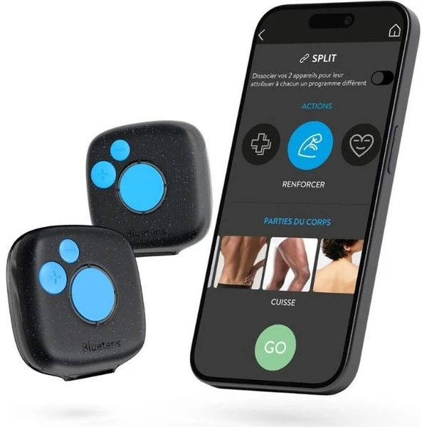 Bluetens Duo Sport 2 elektrostimulátor s príslušenstvom čierny - Športové senzory - Hlavný obrázok