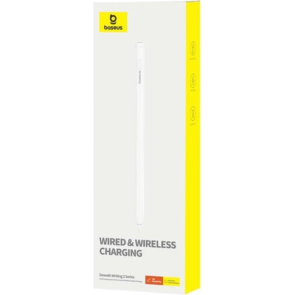 Baseus Smooth Writing 2 Stylus s bezdrôtovým a káblovým nabíjaním USB-C biely - Stylusy - Obrázok d_34f0c29177494af18359e06f29500d20