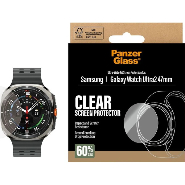 PanzerGlass sklo Samsung Galaxy Watch Ultra 47mm čiré - Ochranné fólie a sklo - Obrázok d_3529978ad3a04a34af2b6f016751f54e